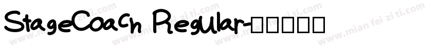 StageCoach Regular字体转换